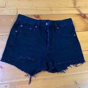 Levi’s 501 Matte Black Jean Shorts